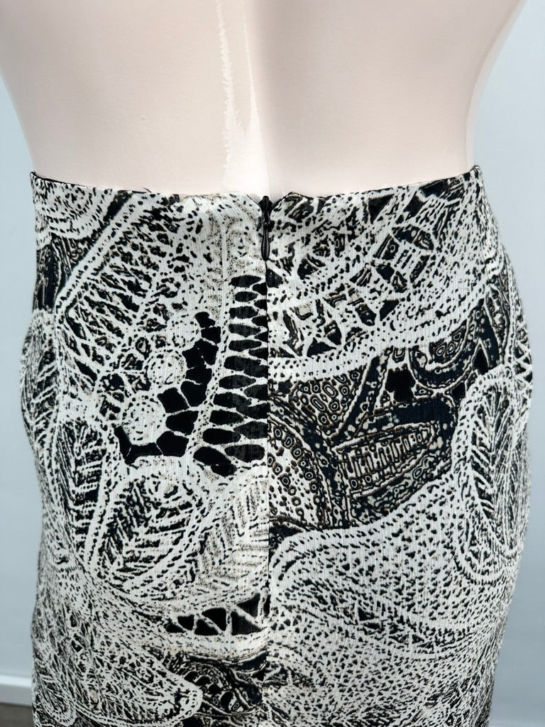 Elisa Cortes zwart witte rok maat 42