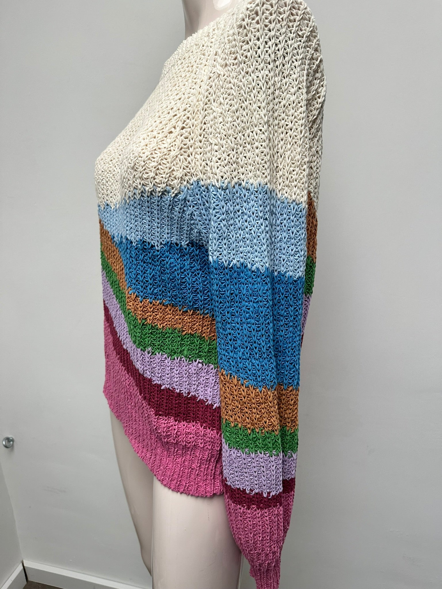 Caroline Biss gebreide trui met kleurvlakken maat 36