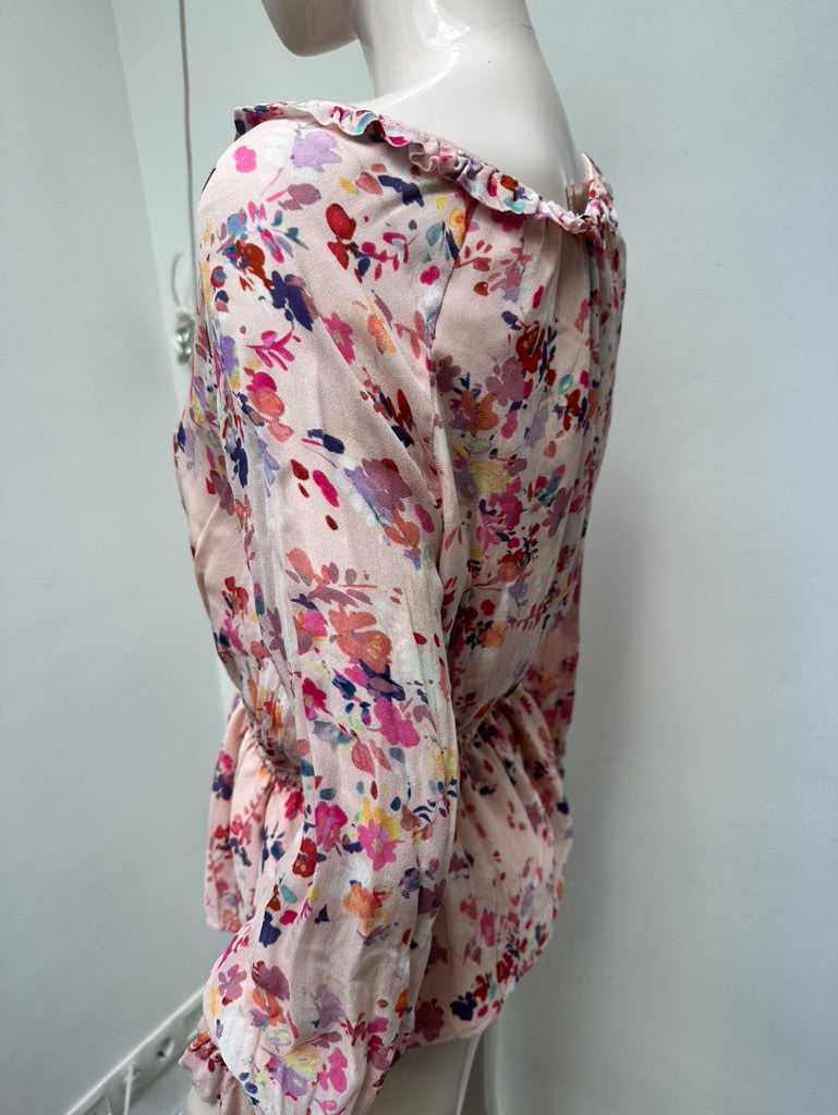 Twinset gebloemde top maat xs