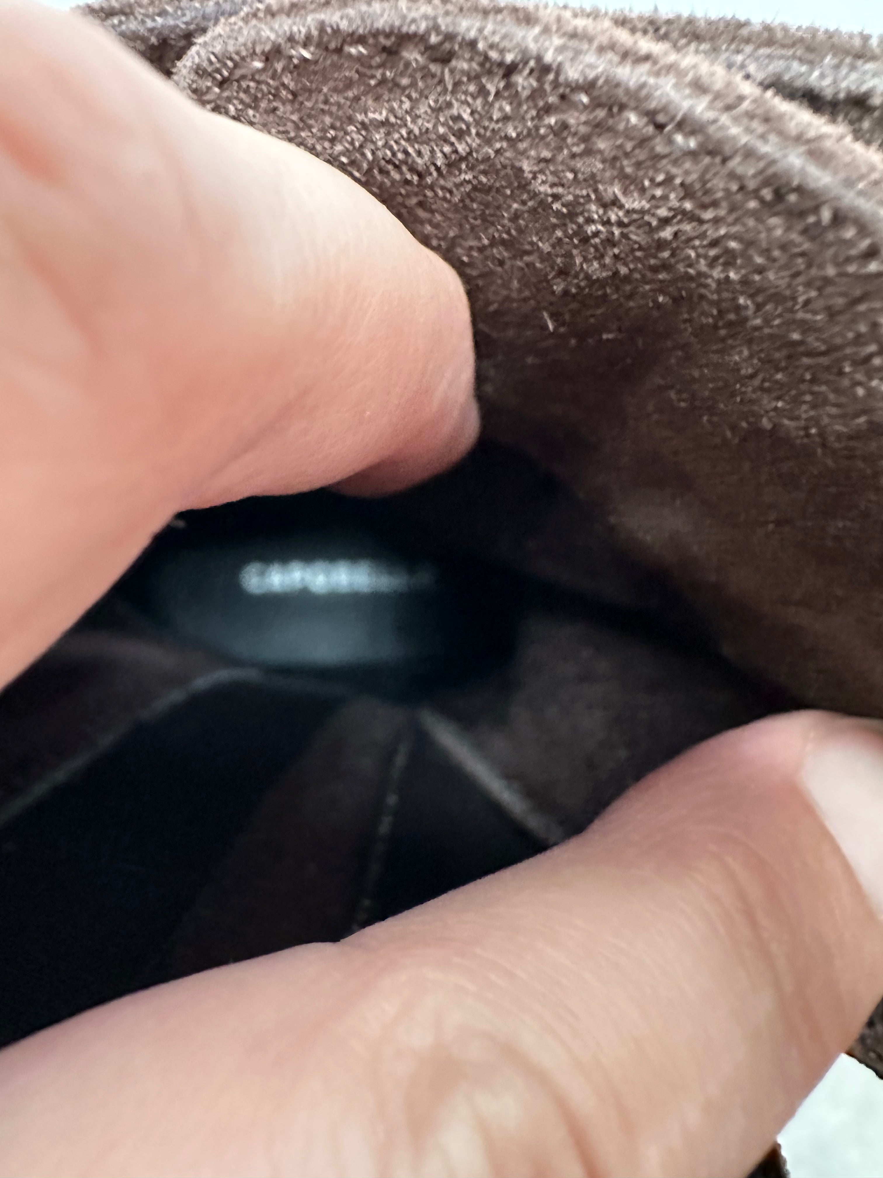 Capobello bruine veterlaarsjes suede maat 36