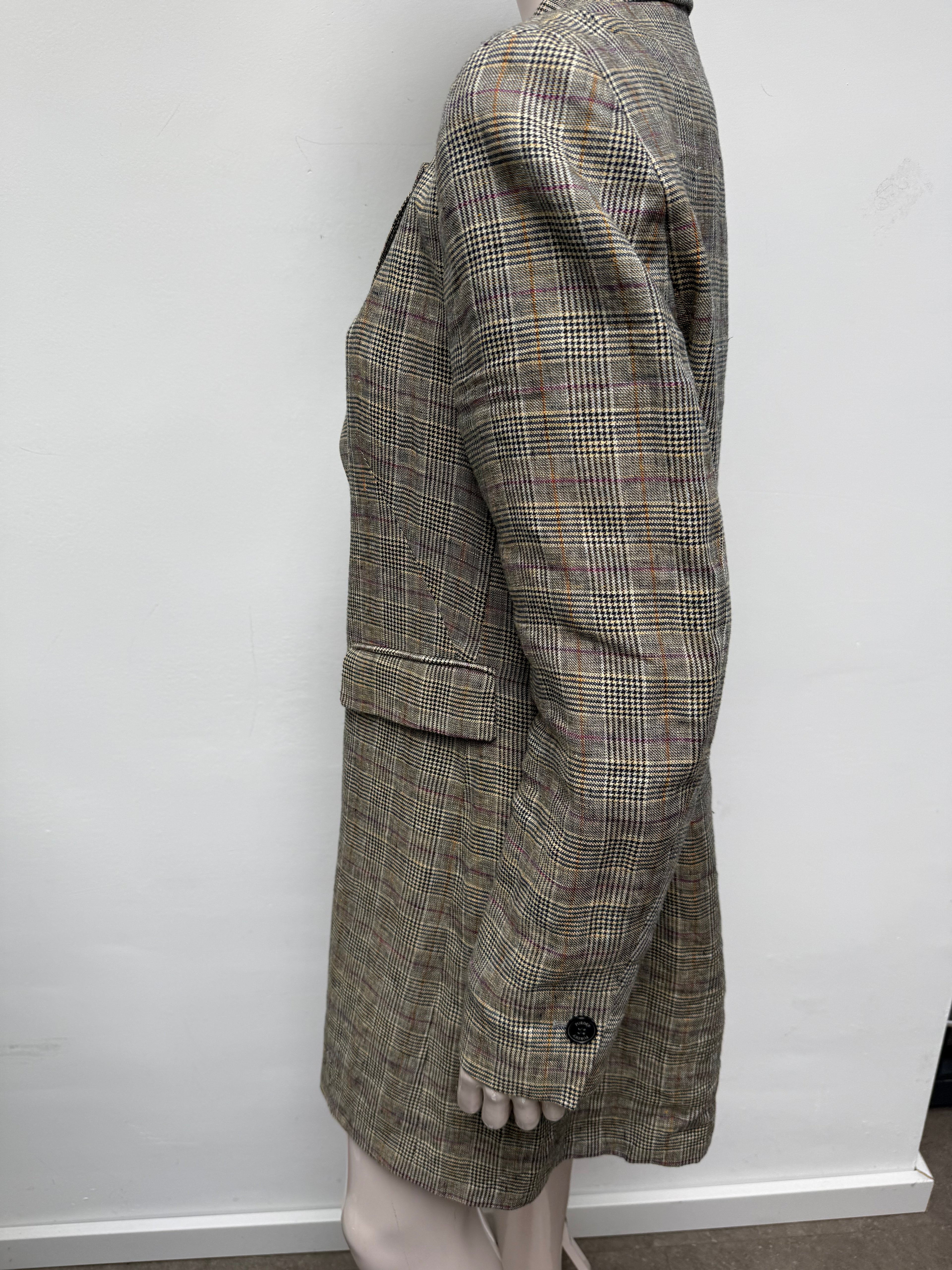 Purdey Blazer maat 42 Bruin met een ruitpatroon