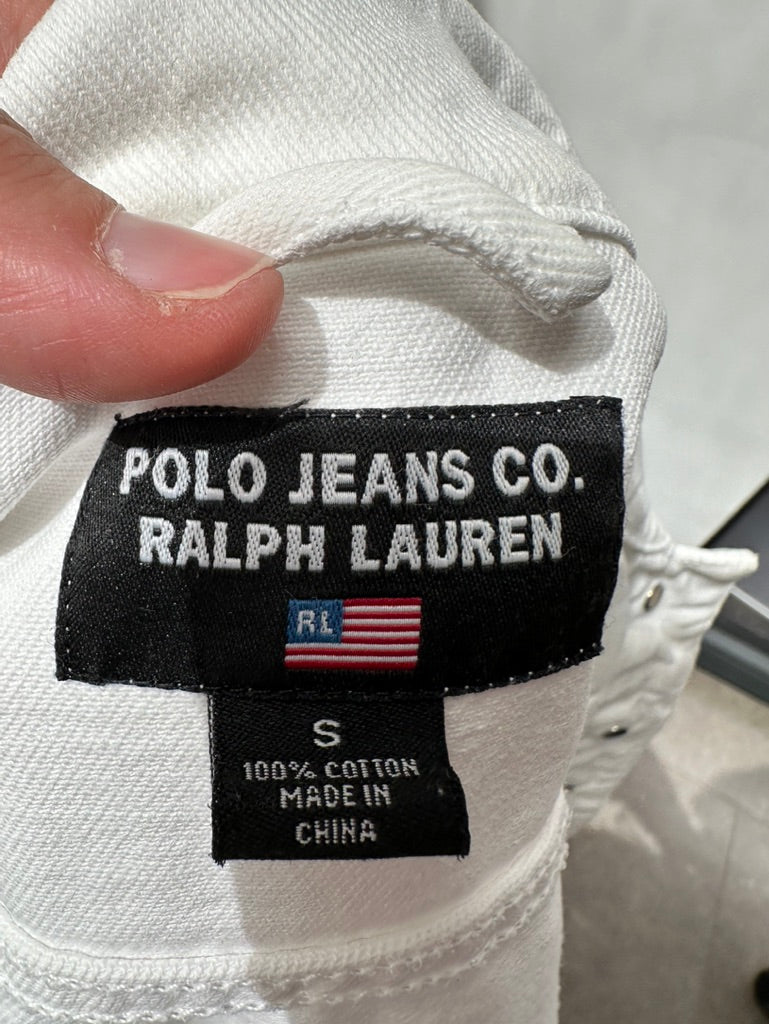 Ralph Lauren Polo wit jeans jasje maat S