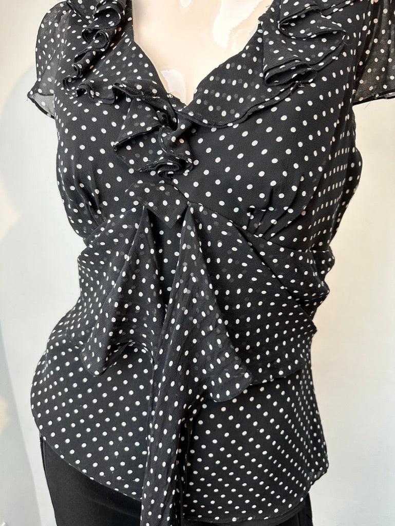 Luisa Spagnoli top met polkadots maat 40
