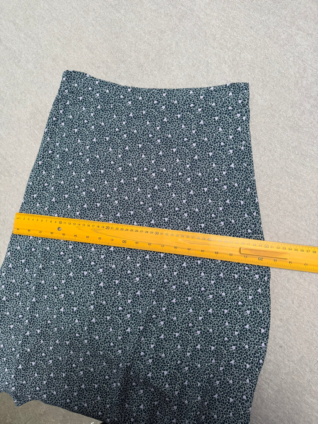 Grace & Mila midi rok met bloemenprint maat M – navy/lila