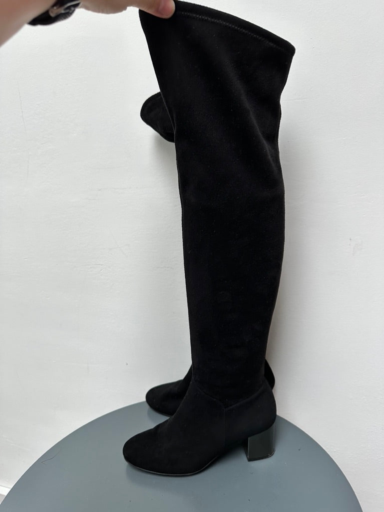 Whatfor zwarte knielaarzen maat 36