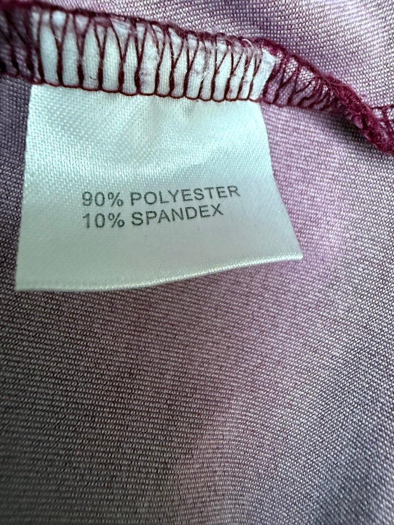 King Louie Wikkeljurk Bordeaux met Bloemenprint – Retro Jurk met V-Hals – Maat L