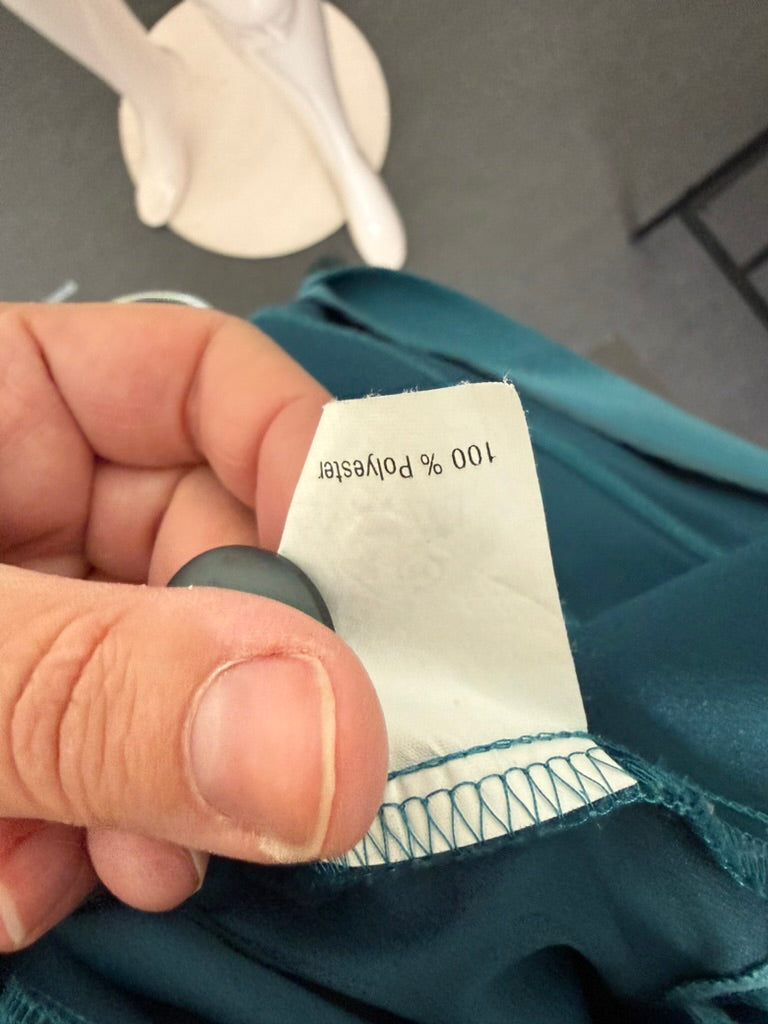 Erfo - Blazer - turquoise, reverskraag, drie knopen - XL
