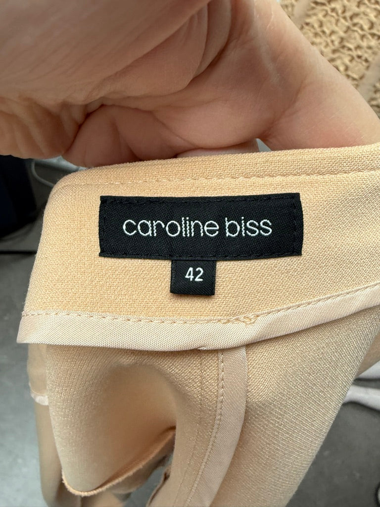 Caroline Biss - Blazer - beige, ritssluiting, driekwart mouwen - L