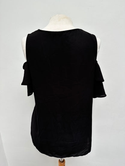 Unika offshoulder zwarte top maat M