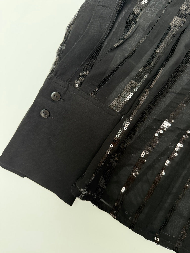 Amisu Blouse maat 40 Zwart