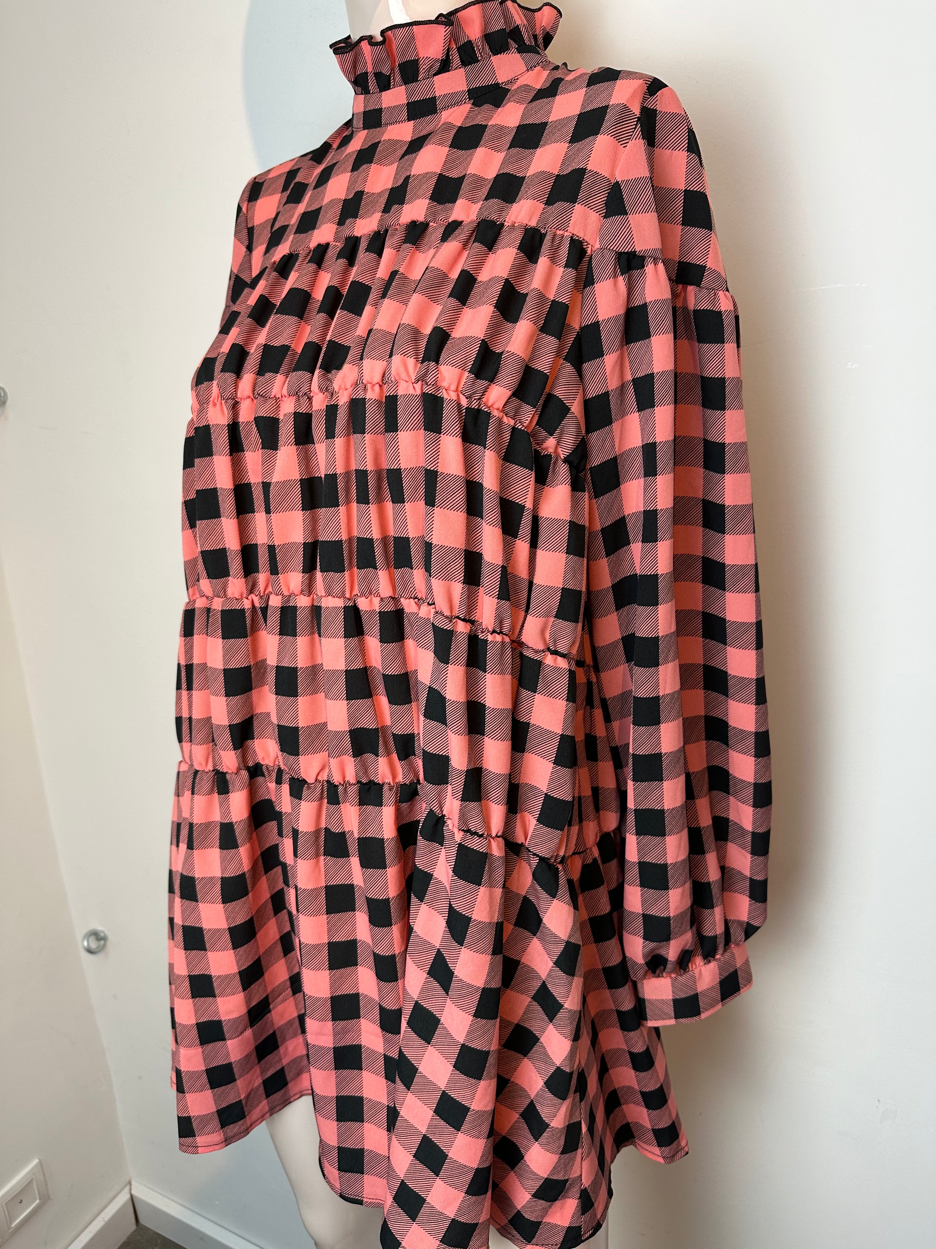 Reclaimed vintage geruite jurk maat 38