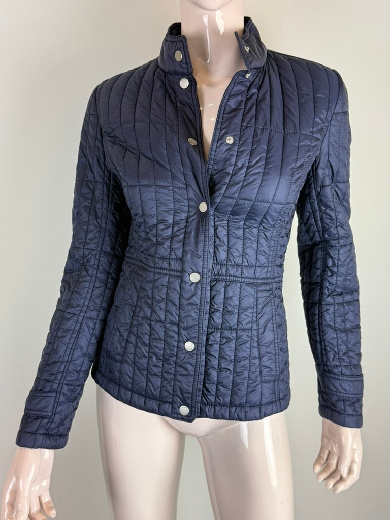 Tommy Hilfiger - Tussenjas - navyblauw, gewatteerd, drukknopen - XS
