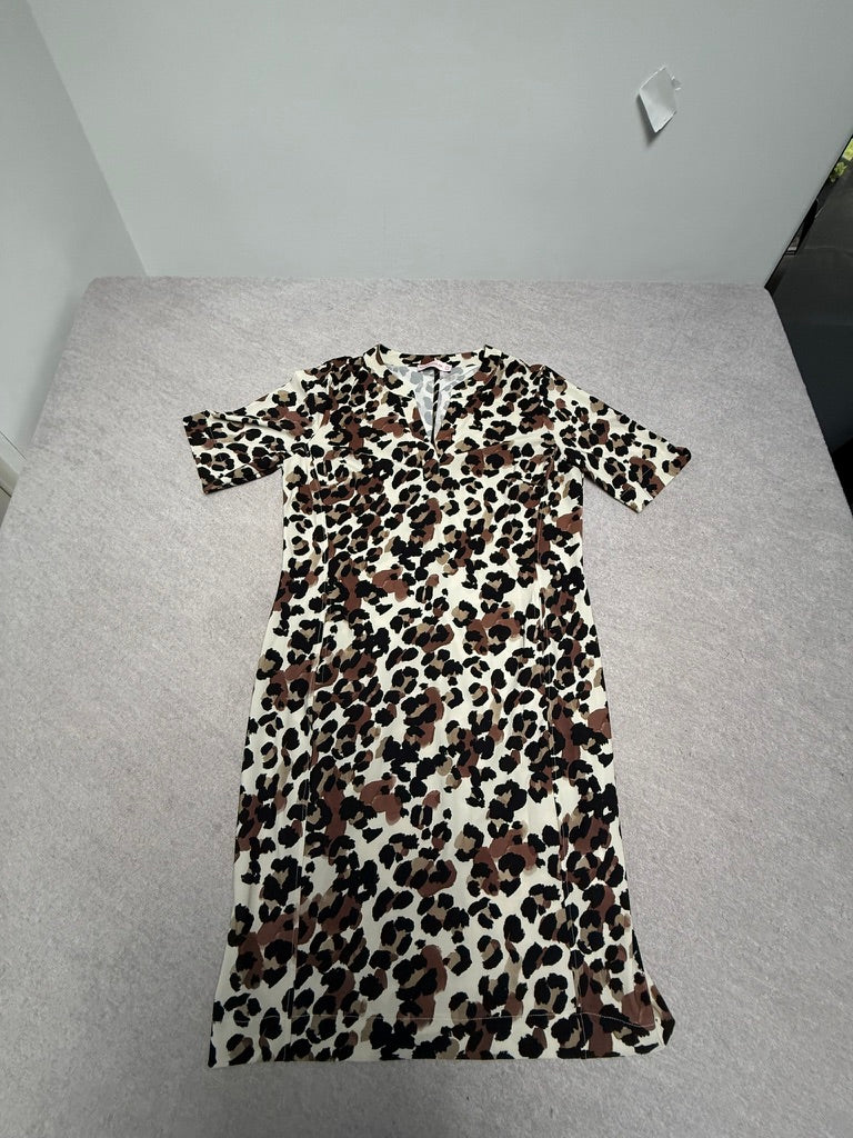 Studio Anneloes - Jurk - panterprint, V-hals, stretch