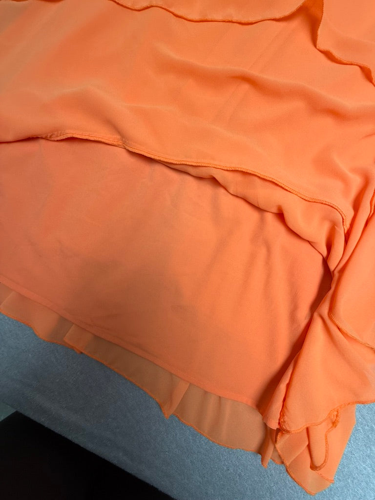 Fracomina - Jurk - oranje, mouwloos, V-hals - S