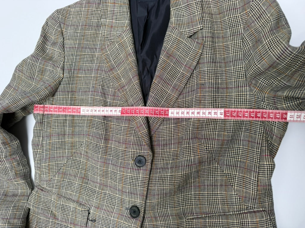 Purdey Blazer maat 42 Bruin met een ruitpatroon