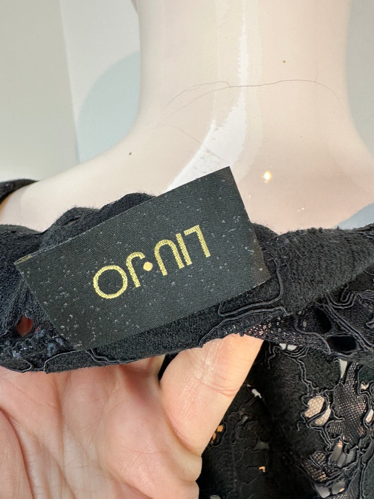 Liu Jo zwarte top met kant maat L