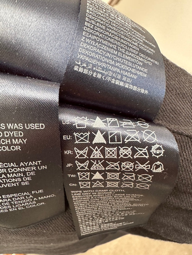 Tommy Hilfiger blauw leren biker jasje maat XS