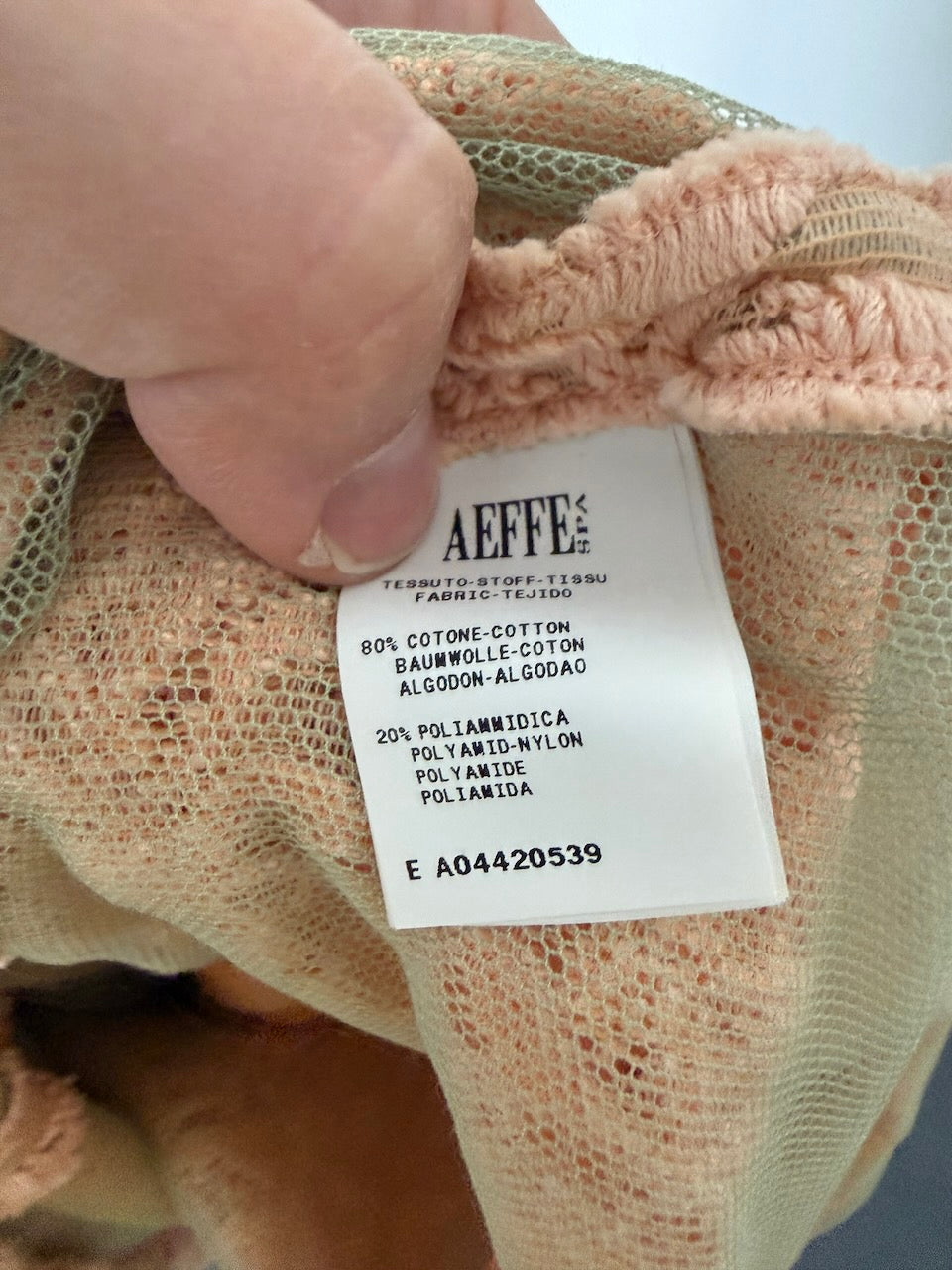 Moschino - Jurk - roze, kant, sierkraag met broche - maat L