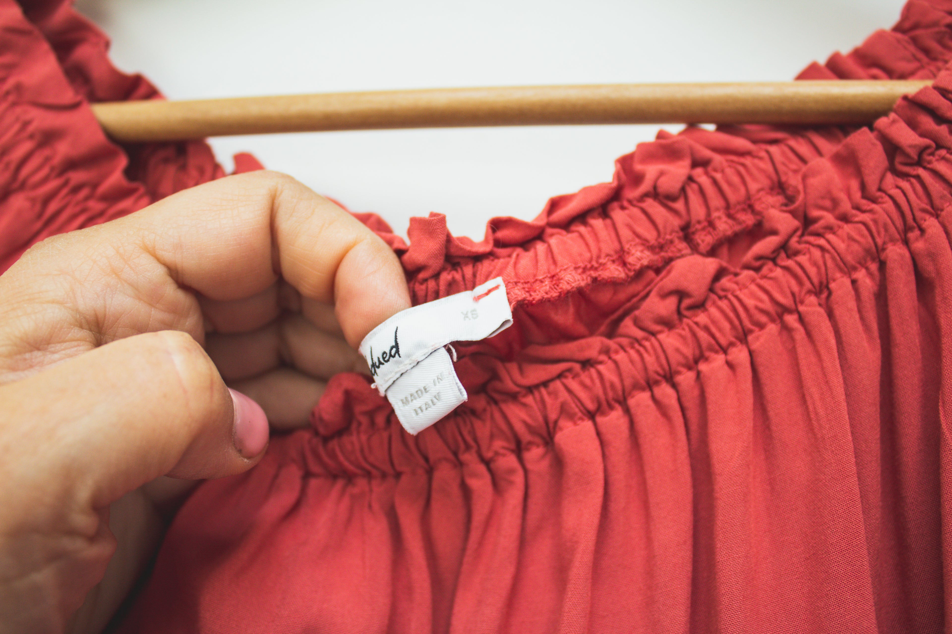 Subdued roestbruine blouse maat XS