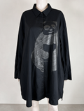 Studio Rundholz - Jurk - zwart, oversized, panda-print - TU