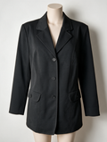 Paola! - Blazer - zwart, getailleerd, langer model, maat L
