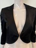 SY by Steps - Blazer - zwart, cropped model, driekwart mouwen - M