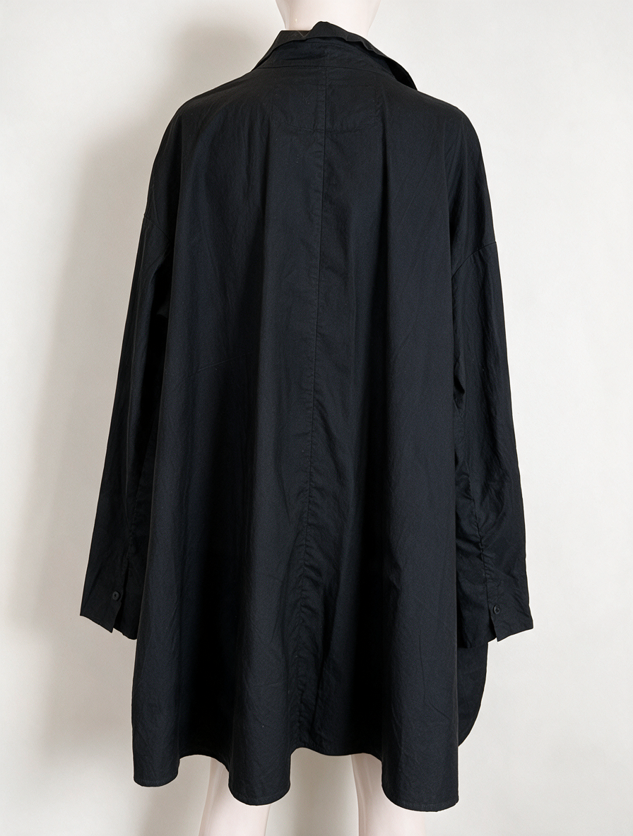 Studio Rundholz - Jurk - zwart, oversized, panda-print - TU