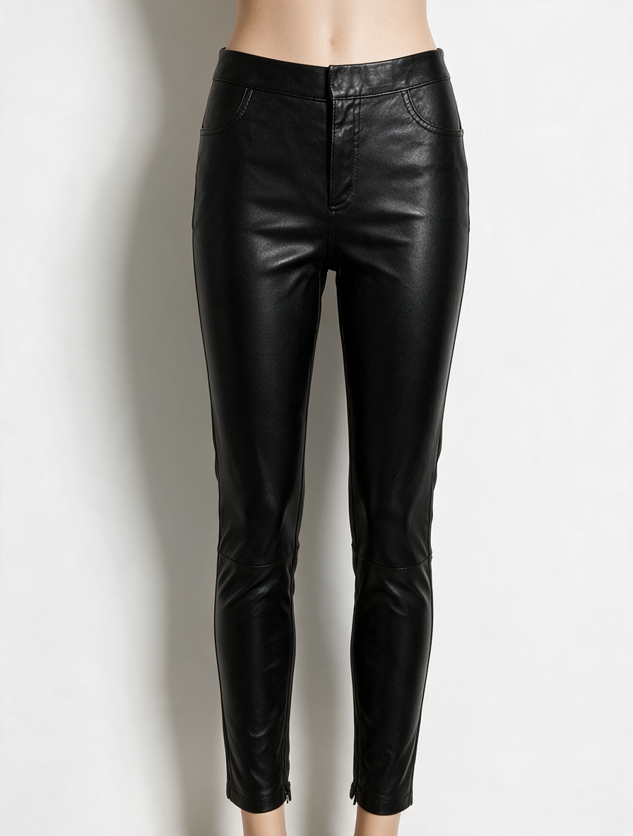 Dante6 - Broek - zwart, lamsleer, slim fit - XS