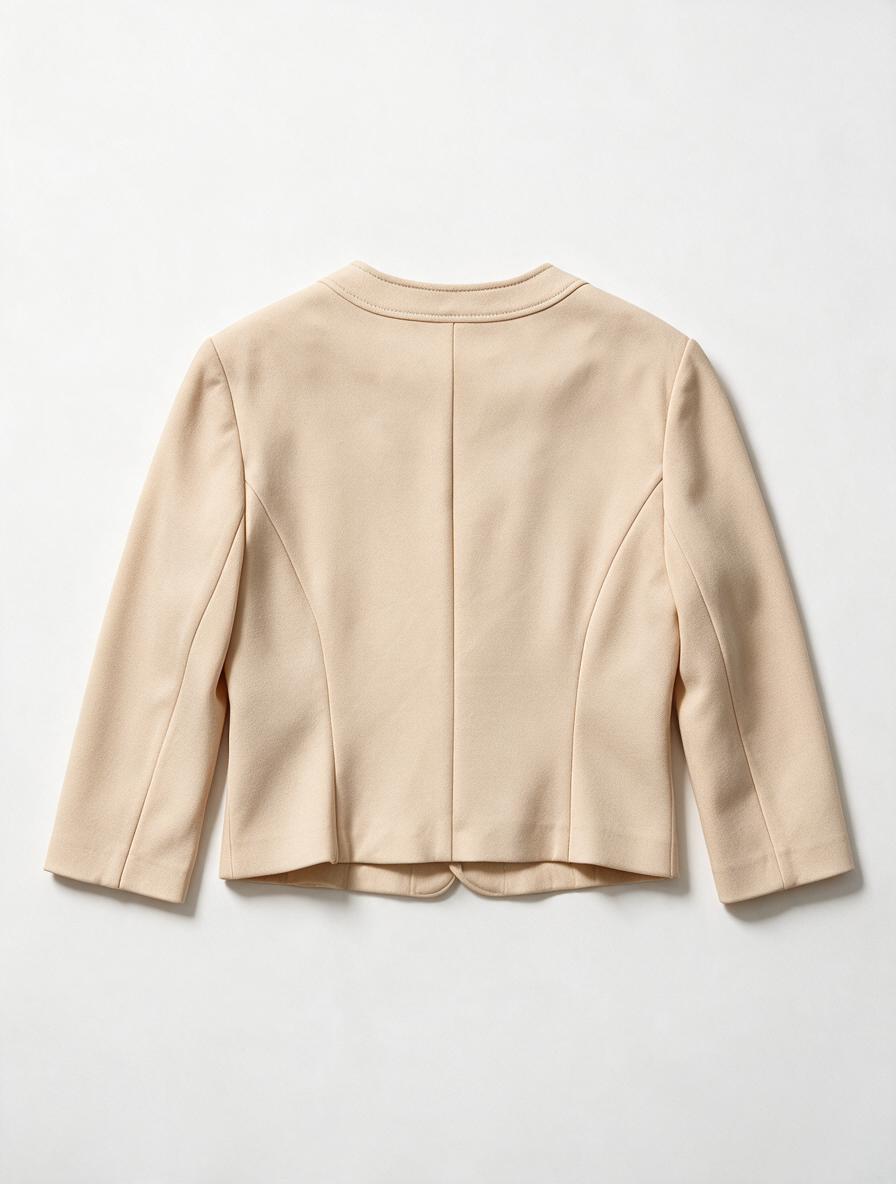 Caroline Biss - Blazer - beige, ritssluiting, driekwart mouwen - L