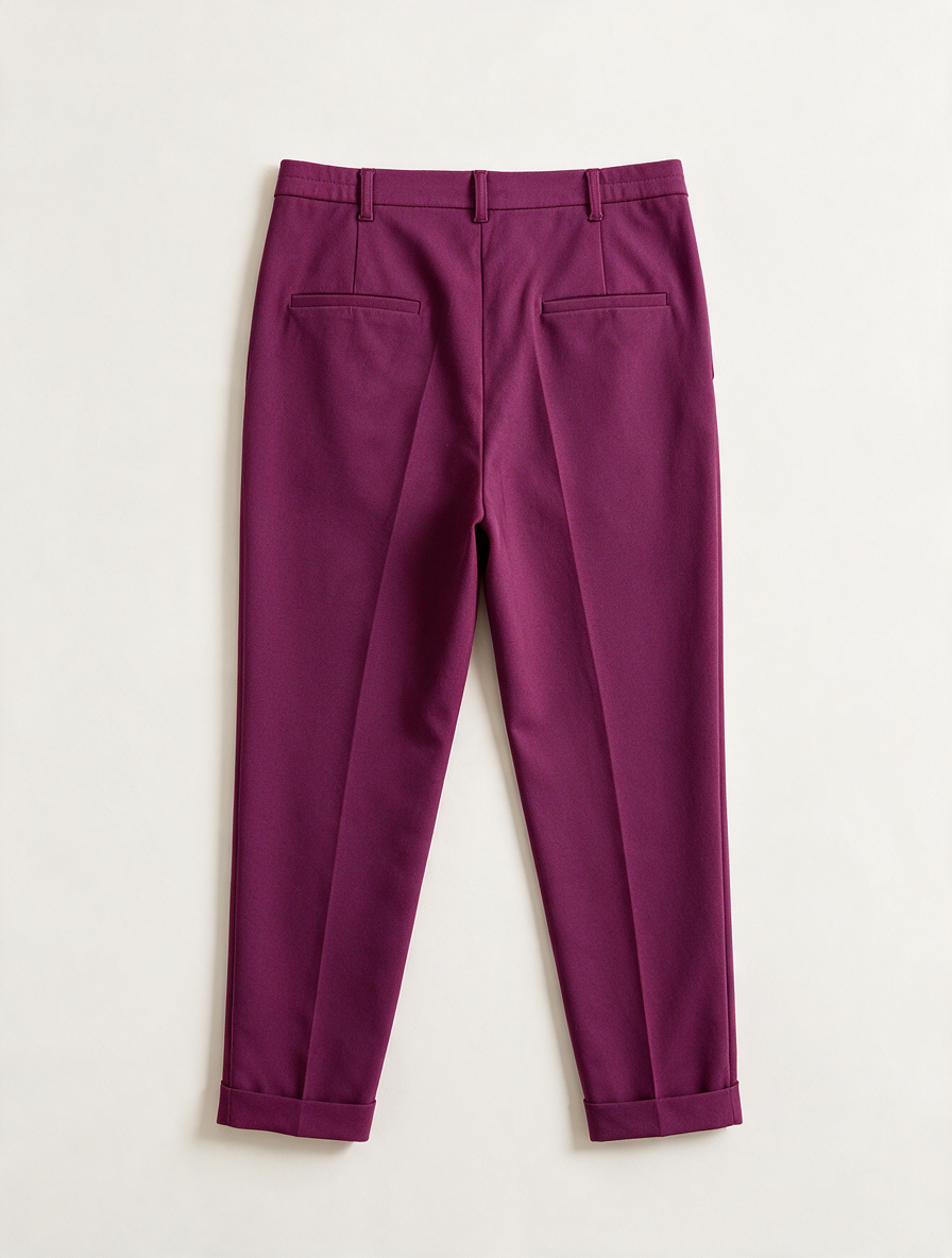 MS Mode - Broek - paars-roze, rechte pasvorm, blinde ritssluiting - XXL