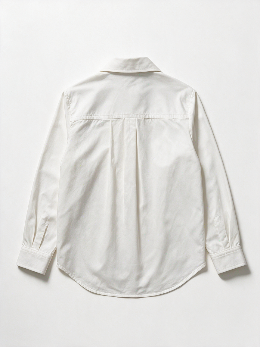 ZARA - Blouse - wit, klassieke kraag, knoopsluiting - M