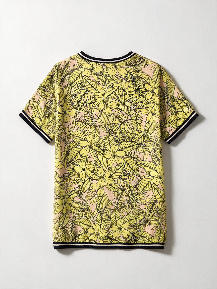 Liberty Island - Blouse - roze, bloemen- en bladprint, korte mouwen - XL