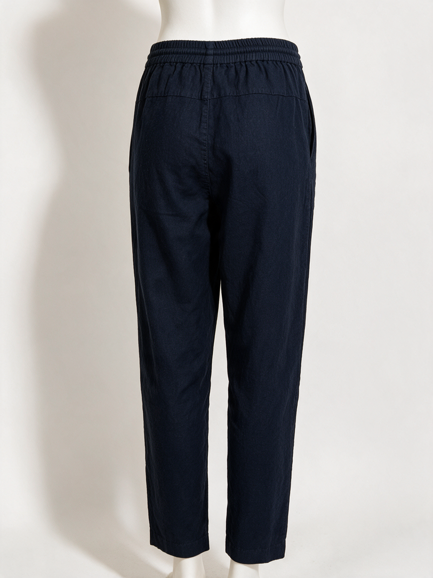 sessùn - Broek - blauw, elastische taille met trekkoord, rechte pijpen - M