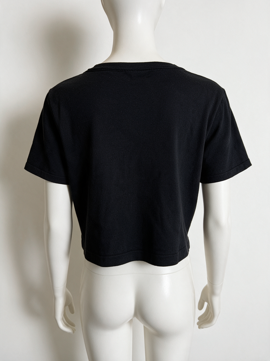 Steps - Vest - zwart, bolero model, bloemapplicatie op schouder - XL