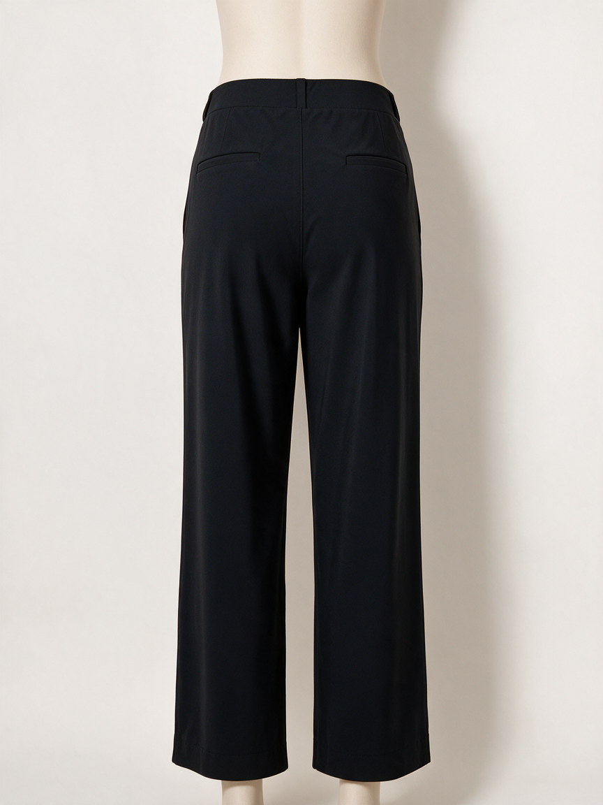 Studio Anneloes - Broek - zwart, hoge taille, wijde pijp - XXL