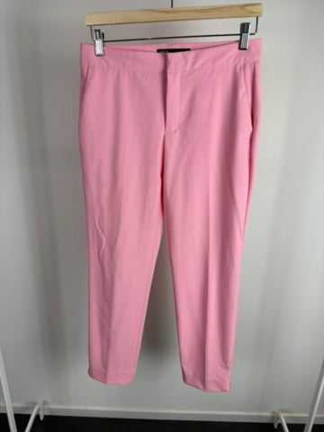 ZARA - Broek - roze, rechte pasvorm, blinde ritssluiting - XS