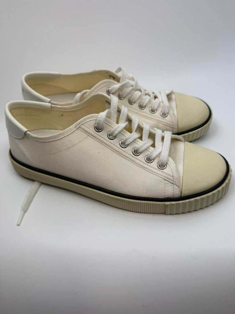 CELINE - Sneakers - wit, canvas, vetersluiting - 38
