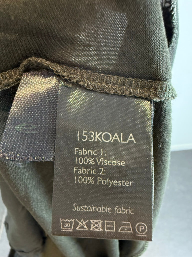 Expresso - Blouse - zwart, print aan voorzijde, semi-transparante zoom - S