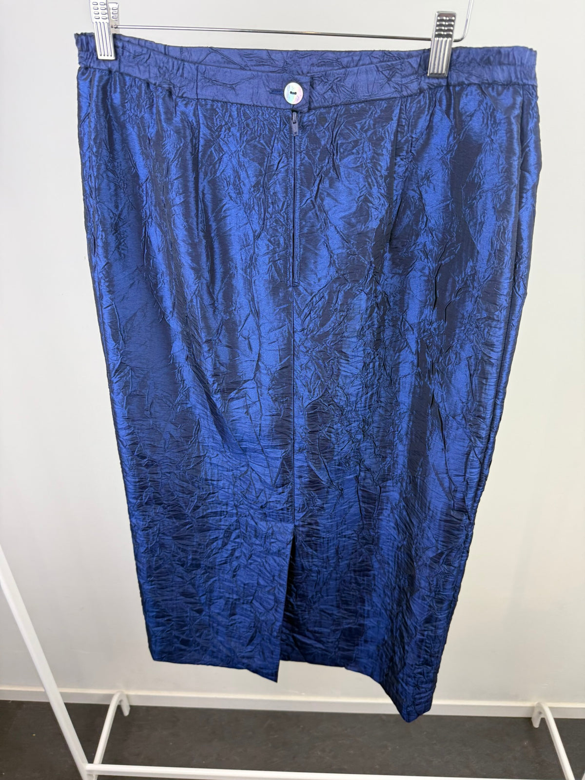 Creation Atelier GS - Rok - kobaltblauw, glanzend, elastische taille - XL