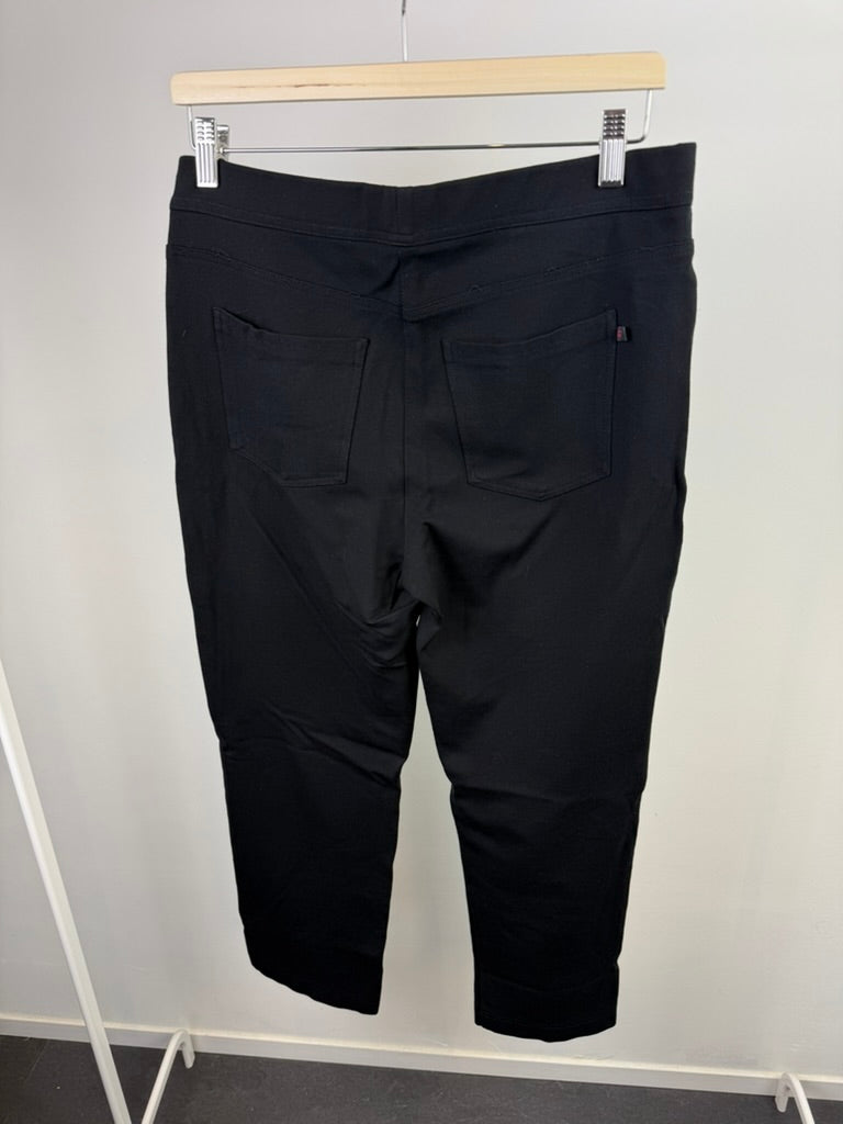 Toni Dress - Broek - zwart, rechte pijp, elastische tailleband - XL