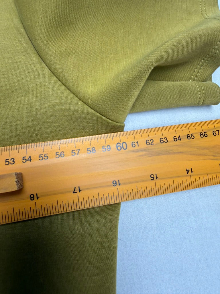 mbyM - T-shirt - khaki, asymmetrische zoom, diagonale naad - M