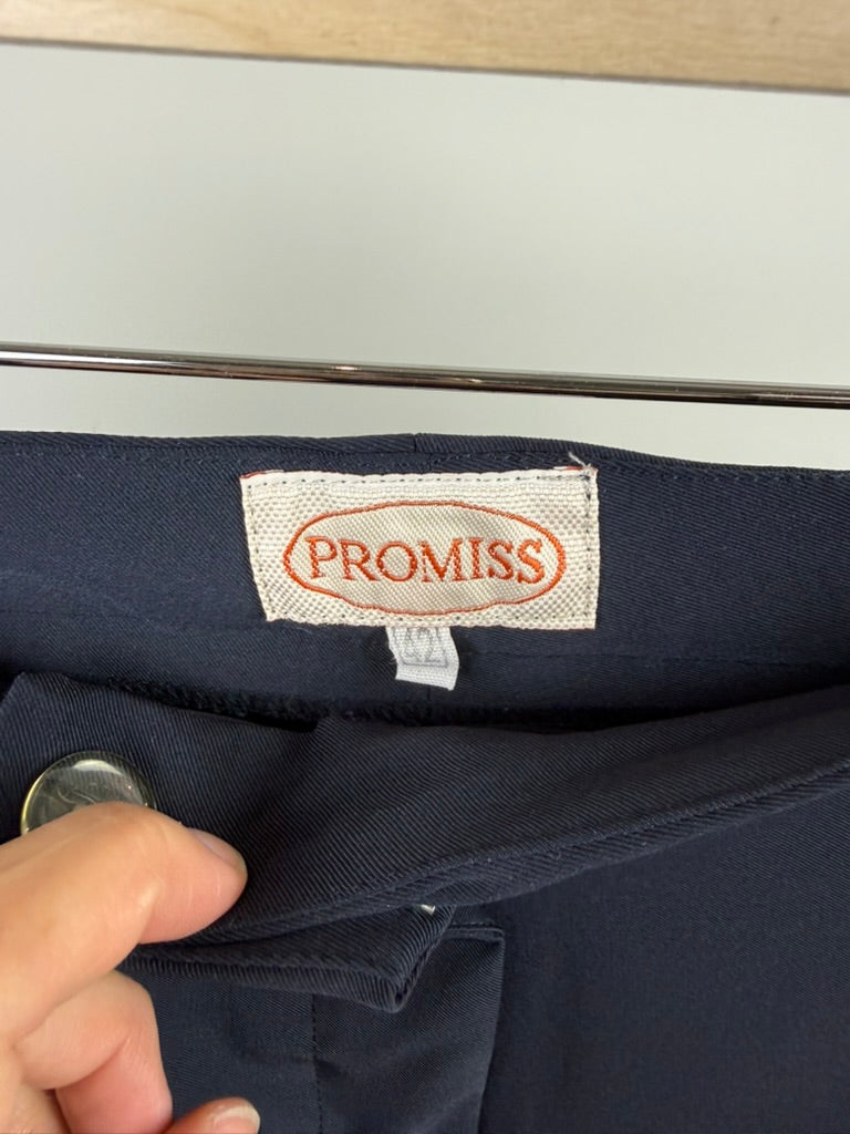 PROMISS - Broek - blauw, rechte pijp, blinde sluiting - XL