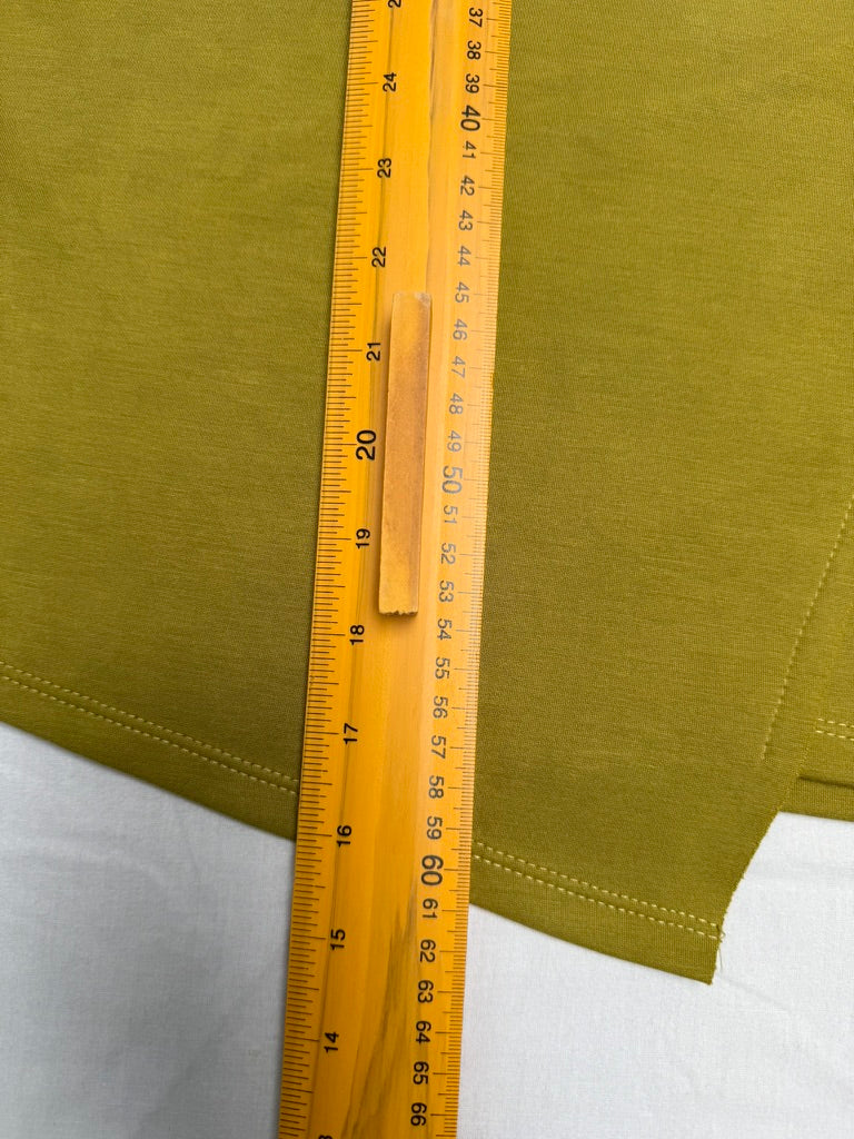 mbyM - T-shirt - khaki, asymmetrische zoom, diagonale naad - M