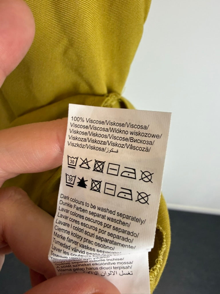 Vero Moda - Top - olijfgroen, ronde hals, korte mouw - L