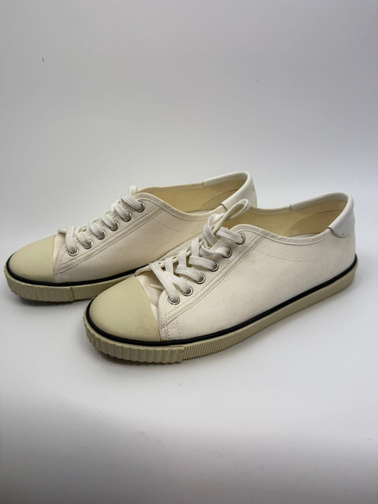 CELINE - Sneakers - wit, canvas, vetersluiting - 38