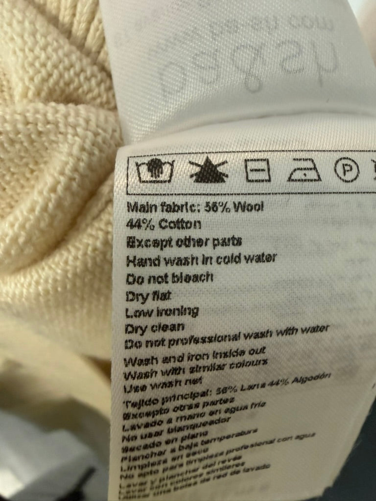 ba&sh - Trui - beige, V-hals, fijngebreid - S