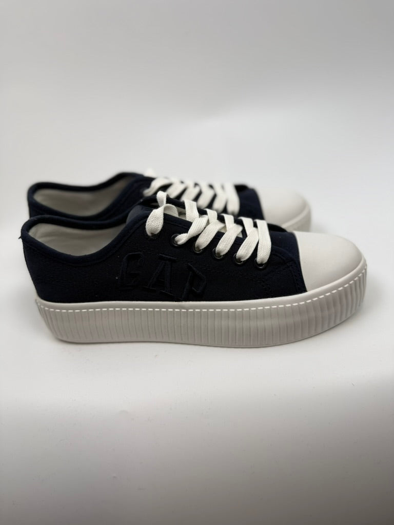 GAP Sneakers - blauw canvas, witte rubberen zool, veters - maat 36