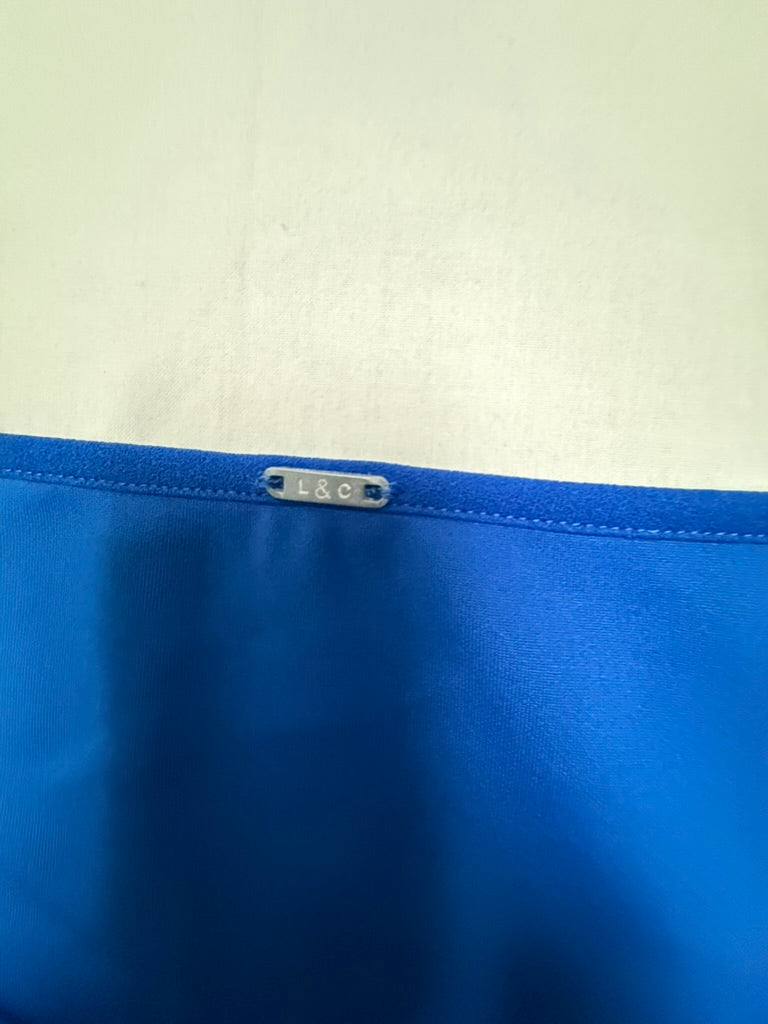 LIZZY & COCO - Jurk - blauw, korte mouw, ronde hals