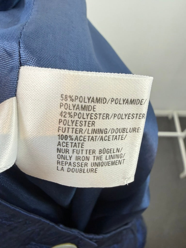 Creation Atelier GS - Rok - kobaltblauw, glanzend, elastische taille - XL