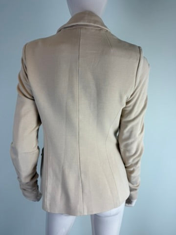 Patrizia Pepe - Blazer - beige, getailleerd, drieknops sluiting - M